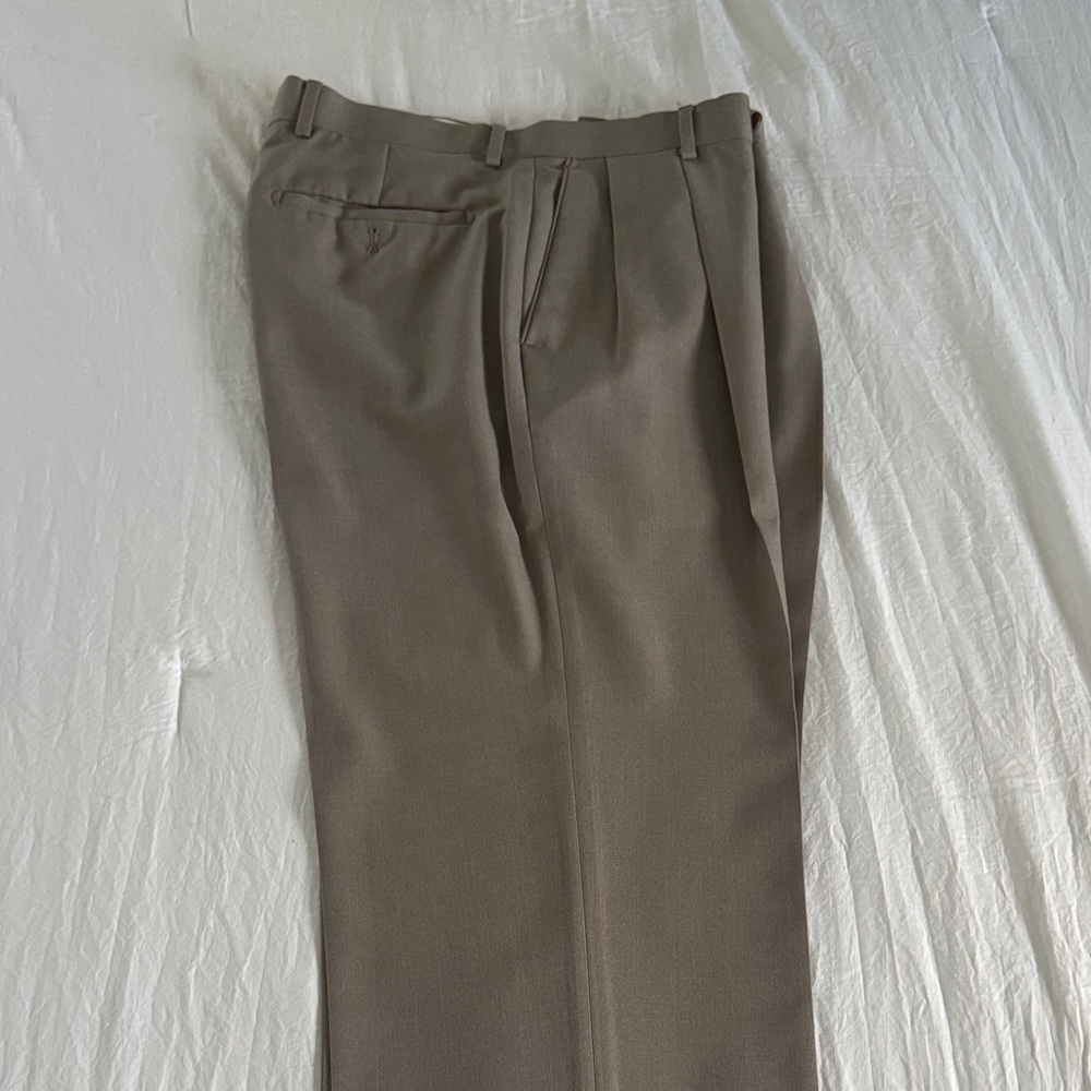 Alan Flusser Men's Brown Dress Pants